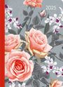 : Daily Journal Style Roses 2025 - Taschen-Kalender A6 - Rose - Day By Day - 352 Seiten - Notiz-Buch - Alpha Edition, Buch