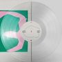 Text: "Lucine Fytème", "Aphex roku". Eine transparente Vinyl-Schallplatte liegt auf einem Cover mit rosa Silhouette auf grünem Hintergrund.