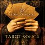 "Bianca Stücker" und "The Tarot Songs" sind prominent zu sehen. Hände halten stilvolle Tarotkarten vor einem dunklen Hintergrund.