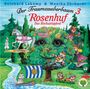 "Der Traumzauberbaum 3: Rosenhuf - Das Hochzeitspferd" steht über einem bunten, fröhlichen Wald voller Fabelwesen.