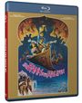 "Im Bann des Kalifen" in roter Schrift, tropische Szenen mit fliegendem Teppich, Palast und orientalischen Figuren.