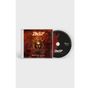 CD mit Texten "Edguy" und "Hellfire Club" auf Cover und Disc. Dunkles, dramatisches Design mit maskenartigem Gesicht.