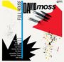 „FULL HOUSE“, „DAVID moss“, „duets“ in lebhaften Farben mit geometrischen Formen und abstrakten Elementen.