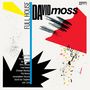 Text: "FULL HOUSE", "DAVID moss", "duets", Namen auf schwarzem Grund. Illustration, geometrische Formen und bunte Elemente.