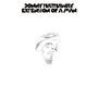 Text: "DONNY HATHAWAY EXTENSION OF A MAN". Skizze eines Gesichts mit Hut, minimalistisch dargestellt.