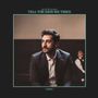 "Jacob Brodovsky, TELL THE KIDS WE TRIED, STEREO." Ein Mann im Anzug, nachdenklich schauend, mit Kind im Hintergrund.