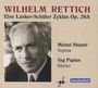 Wilhelm Rettich: Else Lasker-Schüler Zyklus op.26a, CD