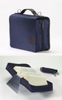 : SKIN Tasche BASIC Gr. L (Habersack) marine-blau / mit Tragegurt & Buchstütze, Div.
