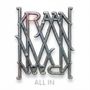 Text: "KRAAN" (groß), "ALL IN" (unten). Metallenes, verziertes Design.