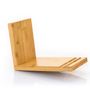 : MyLibrary Tilted Bookshelf - Geneigtes Buchregal aus Bambus, Div.