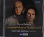 Claude Debussy, Complete Works for Piano Duo III, Genova & Dimitrov Piano Duo. Cover mit zwei abgebildeten Personen.