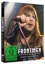 "FRONTMEN: DIE GRÖSSTEN ROCKSTARS. EPISODE II - BRUCE DICKINSON." Brustbild eines Sängers mit Mikrofon.
