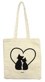 : Stofftasche Herzkatzen, Div.