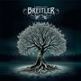Oben "Caroline Breitler", unten "Roots". Ein beleuchteter, verzweigter Baum vor einem dunklen Hintergrund.