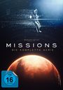 Texte: "EMPREINTE DIGITALE PRÄSENTIERT", "MISSIONS", "DIE KOMPLETTE SERIE", "FSK ab 16 freigegeben". 

Ein Astronaut schwebt im Weltraum über einem Planeten.