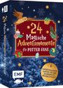 "24 Magische Adventsmomente für Potter-Fans." Ein illustriertes Cover mit einer Eule, Geschenken und weihnachtlichen Symbolen.