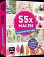 55 x malen - Aquarell-Effekte: Das Kartenset für deine Watercolor-Praxis, Div.