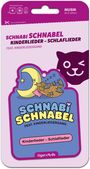 "SCHNABI SCHNABEL KINDERLIEDER - SCHLAFLIEDER feat. KINDERLIEDERGANG. Illustration: Mond mit schlafender Eule."