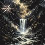 Text: "X-IRON." Eine dramatische, dunkle Landschaft mit Wasserfall, Bergen und stürmischem Himmel, zersplittert wie Glas.