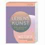 "2028, Lebenskunst: Heiter und gelassen durchs Jahr, 365 Tage voller Lebensweisheiten & Impulse." Pastellfarbenes Design.