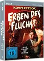 „Erben des Fluchs“ Komplettbox, alle Folgen auf 15 DVDs, ab 16 freigegeben. Zwei Personen neben einem Totenschädel.