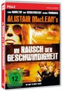 "Im Rausch der Geschwindigkeit" in großen, weißen Buchstaben. Darunter Szenen mit Autos und Menschen, sehr dynamisch.