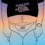 Text: "PUNK FÜR LEUTE DIE PUNK HASSEN" auf einem Shirt, "SOKO LIИX" auf einer Bauchtasche. Illustration eines Mannes.