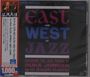 "East and West of Jazz" in großen Buchstaben, featuring Duke Jordan und Sadik Hakim. Japanische Schrift links.