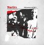 "The Gits" oben links, "Frenching the Bully" rechts. Schwarz-weißes Cover mit Bandmitgliedern und roten Akzenten.