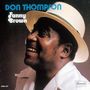 Text: "DON THOMPSON", "Fanny Brown". Ein lächelnder Mann im Profil, trägt einen hellen Hut und ein helles Hemd.