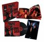 "DANZIG - DEATH RED SABBATH" auf rotem Cover. Schallplatte, Booklet und Foto von zwei Personen in dunkler Kleidung.