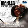 MAHLER SYMPHONY NO.8. Ken-Ichiro Kobayashi dirigiert das Japan Philharmonic Orchestra. Mann in Aktion mit Taktstock.