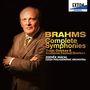 BRAHMS Complete Symphonies. Zdeněk Mácal, Czech Philharmonic Orchestra. Ein Mann im Anzug. Exton-Logo oben rechts.