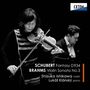 SCHUBERT Fantasy D934, BRAHMS Violin Sonata No.3, Shizuka Ishikawa (Violine), Lukáš Klánský (Klavier), EXTON-Logo oben rechts.