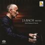 "J.S. BACH SUITES, Abdel Rahman El Bacha." Ein Mann spielt Klavier. Oben rechts ein Triton-Logo.