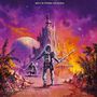 Text: "Boys from Heaven" und "The Wanderer". Science-Fiction-Illustration mit Astronauten und futuristischer Kulisse.