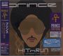 Texte: "Prince", "Hitnrun Phase Two", "Love 4ever". Illustration: Künstler mit Afro, Sonnenbrille, Bart.