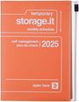 : MARK'S 2024/2025 Taschenkalender A6 vertikal, Storage it // Orange, Buch