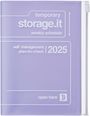 : MARK'S 2024/2025 Taschenkalender A6 vertikal, Storage it // Purple, Buch