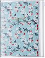 : MARK'S 2024/2025 Taschenkalender A6 vertikal, Flower Pattern // Turquoise, Buch