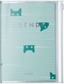 : MARK'S 2024/2025 Taschenkalender A6 vertikal, Cats // Green, Buch