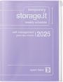 : MARK'S 2024/2025 Taschenkalender A5 vertikal, Storage it // Purple, Buch