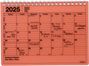 : MARK'S 2025 Tischkalender S // Orange, KAL