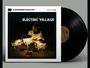 Auf einem Schallplattencover steht oben "The Sound Environment Recording Series", darunter "Electric Village". Ein Mann mit Turban sitzt bei Lampen.