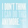 Moose Blood: I Don't Think I Can Do This Anymore, CD