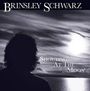 BRINSLEY SCHWARZ oben, SHOUTING AT THE MOON in der Mitte. Silhouette einer Person vor einem dramatischen Himmel.