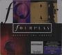 "fourplay" - BETWEEN THE SHEETS, MULTICHANNEL, 30th ANNIVERSARY REMASTERED EDITION. Abstrakte Illustration mit kreisförmigen Elementen.