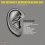 „THE ULTIMATE DEMONSTRATION DISC VOLUME 2“. Große Ohr-Illustration, Text: „CHESKY RECORDS' GUIDE TO CRITICAL LISTENING“ mit 10 Kriterien.