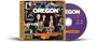 "OREGON" und "BEYOND WORDS" in buntem Collage-Design. Enthält verschiedene Bilder und ein CD-Design.