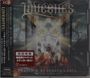 "LOVEBITES, KNOCKIN' AT HEAVEN'S GATE, LIVE IN TOKYO 2023" auf einem Cover mit einem Tor, Wolf und Mond.